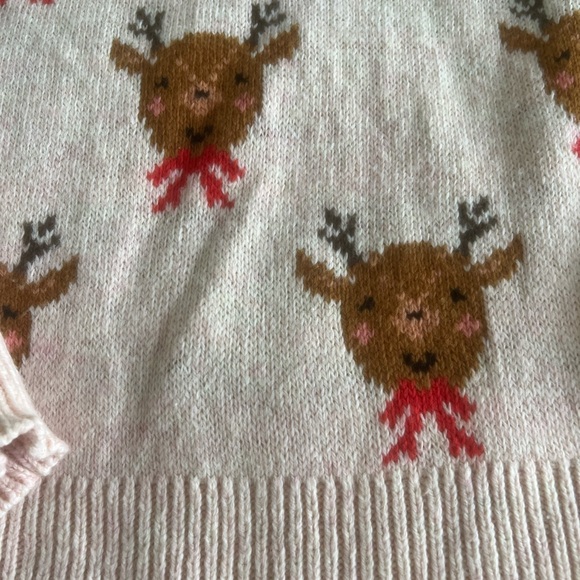 Brown Reindeer Faces Sweater - Picture 3 of 5